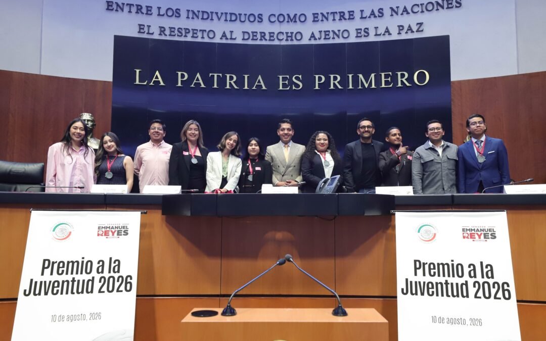 Entregan en el Senado Premio a la Juventud 2026