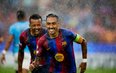 Barcelona golea al Feyenoord y debuta con autoridad en Europa
