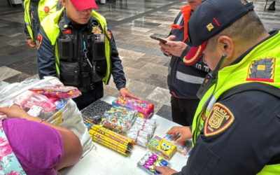Aseguraron 548 kilos de pirotecnia durante operativo en el Metro por fiestas patrias