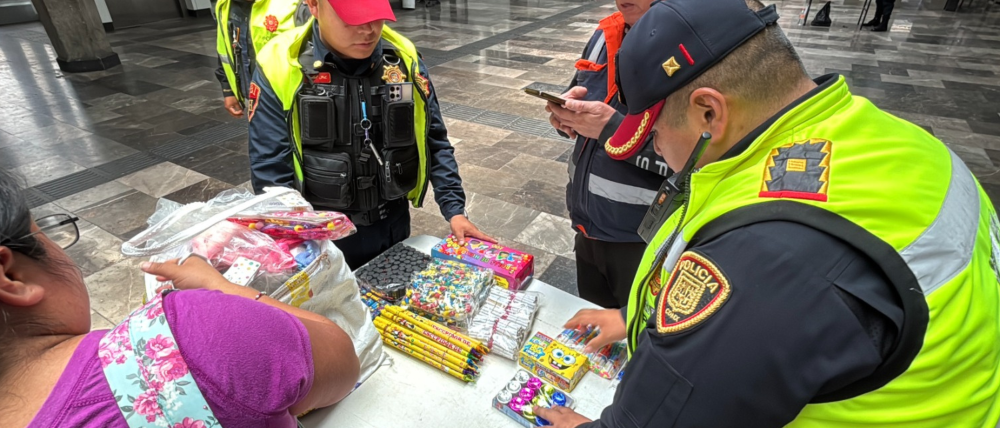 Aseguraron 548 kilos de pirotecnia durante operativo en el Metro por fiestas patrias