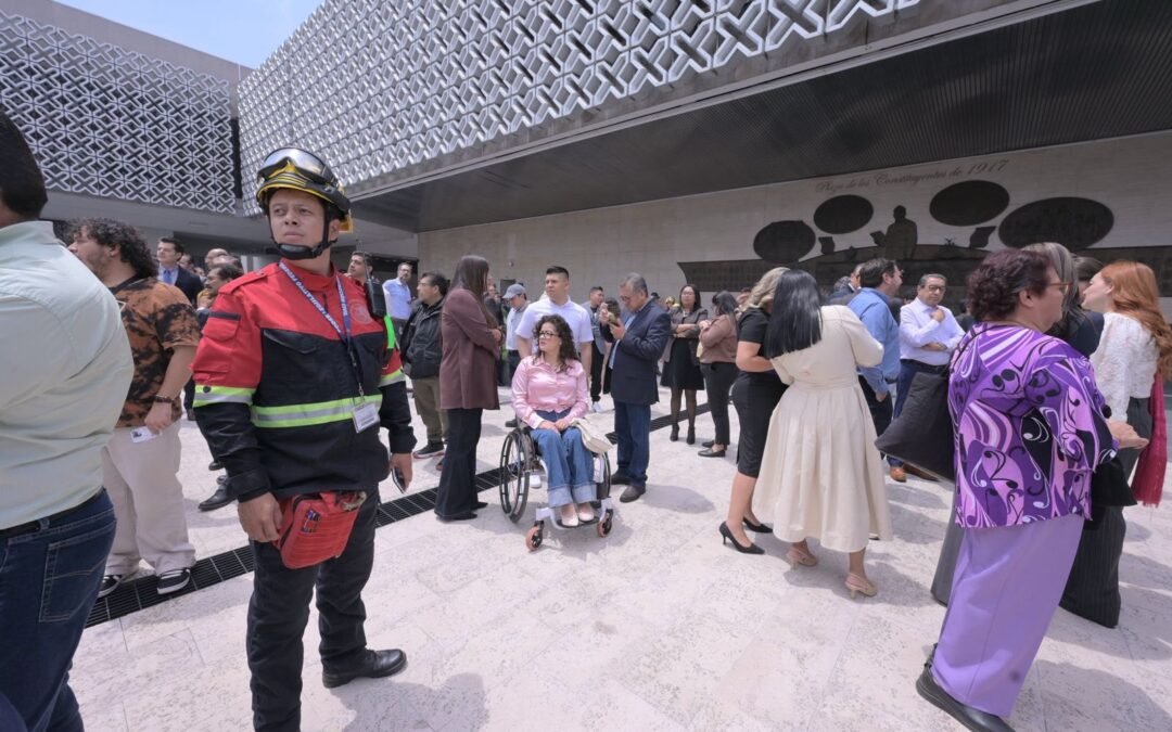 Realiza C. de Diputados el Primer Simulacro Institucional por Sismo