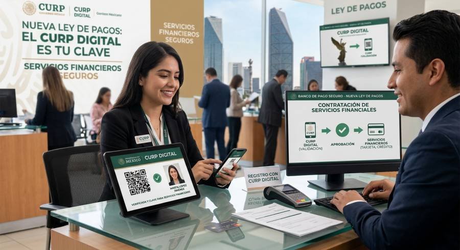 CURP digital será clave en contratación de servicios financieros con nueva Ley de Pagos