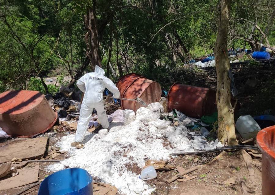 Destruyen tres laboratorios clandestinos en municipios de Guerrero