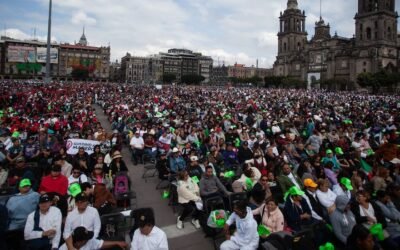 Asisten más de 200 mil a mensaje de Sheinbaum en el Zócalo