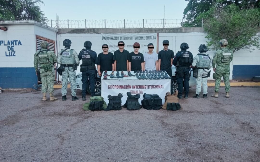 Capturan las Fuerzas Federales a 5 malandros y desmantelan otro narco laboratorio en Culiacán y Cosalá, Sin.