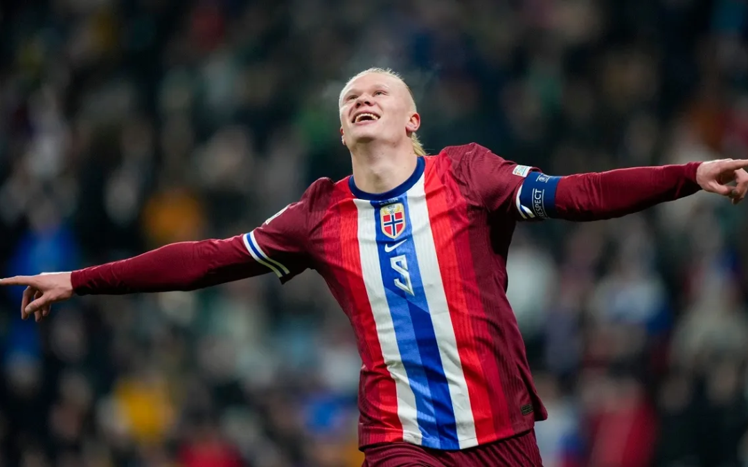 Se luce Haaland con doblete y Noruega inicia con triunfo en la Nations League