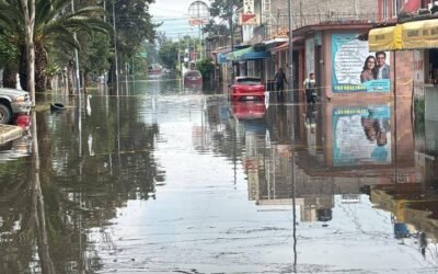 Inundaciones en Tláhuac por desbordamiento del Lago de Chalco