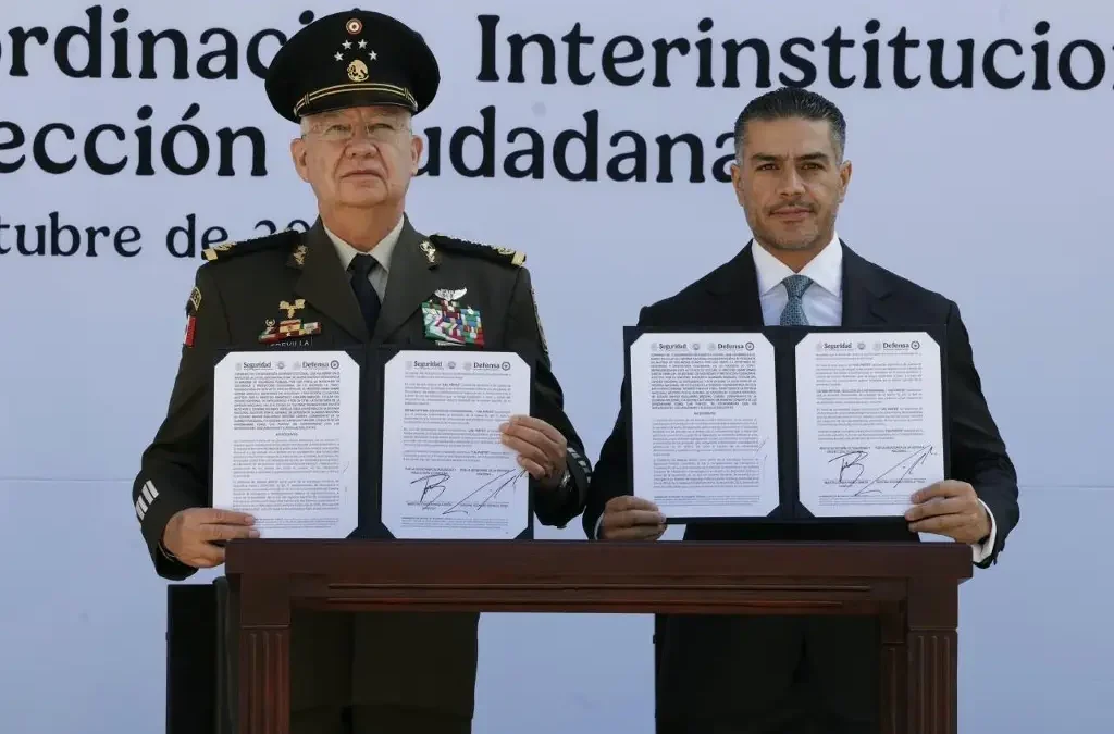 Defensa y SSPC firman convenio para fortalecer capacidades «tácticas de inteligencia» contra grupos criminales