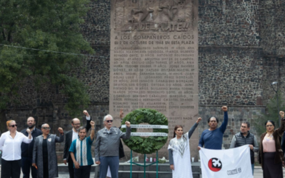 A 58 años del 2 de octubre, Brugada rinde homenaje en Tlatelolco a las víctimas de 1968