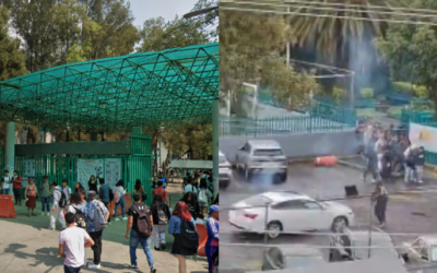 Vandalismo con cohetones en el Colegio de Bachilleres 6 de Iztapalapa. Lesionaron a un maestro.