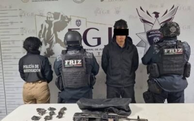 Detienen en Villanueva a un hombre con arma larga y probable marihuana en la carretera federal 45