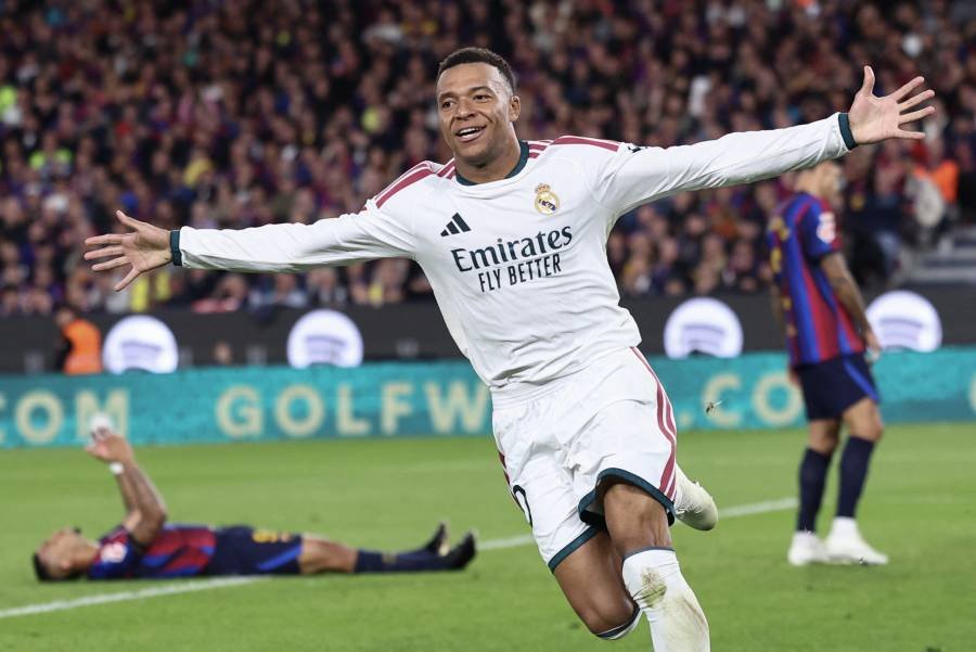 Real Madrid derrota al Barcelona con doblete de Mbappé en el clásico