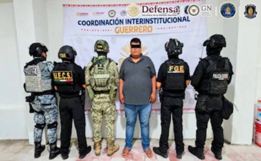 Líder del Cartel de Los Tlacos y dos sicarios, fueron capturados en Copalillo, Gro.