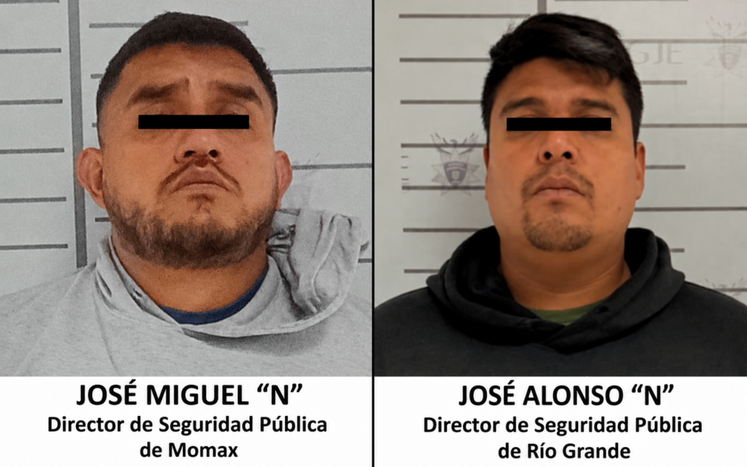 Detienen a directores de Seguridad Pública de Momax y Río Grande en Zacatecas, ¿qué hicieron?