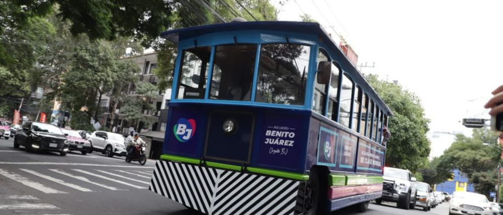 Alcaldía Benito Juárez pone en marcha ‘Tranvía BJ’; dará recorridos turísticos gratuitos